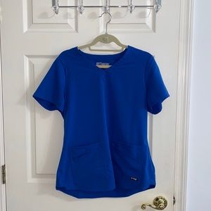 Grey’s anatomy spandex stretch 4-pocket scrub top